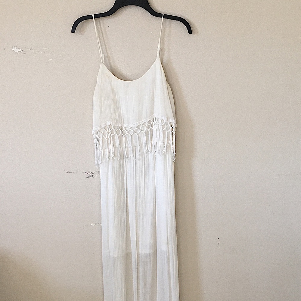 Boho Chic Swimsuit Coverup Sleeveless Dress (M/L)